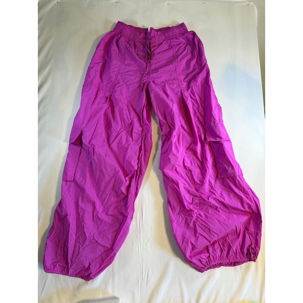Daily Practice by Anthropologie Magenta Pink Parachute Cargo Pants XXS - Picture 2 of 10